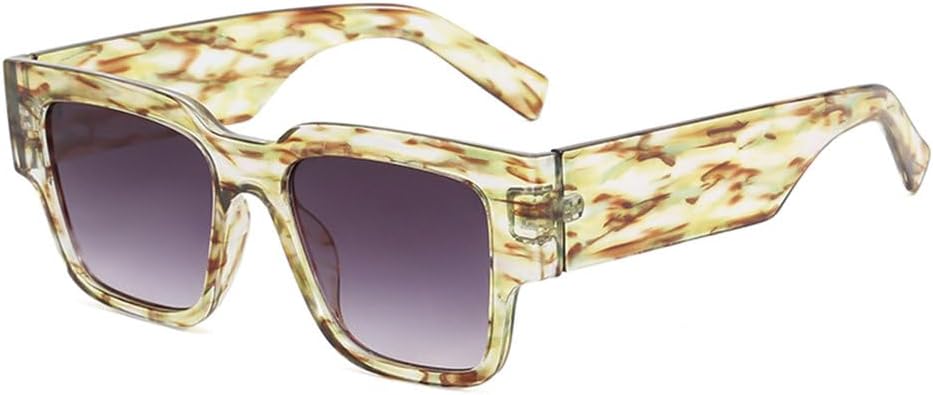 

Большие квадратные солнцезащитные очки для женщин, модные классические женские солнцезащитные очки в стиле ретро, ​​большие очки с защитой от УФ-излучения UV400 MTZJH, Yellow Grey