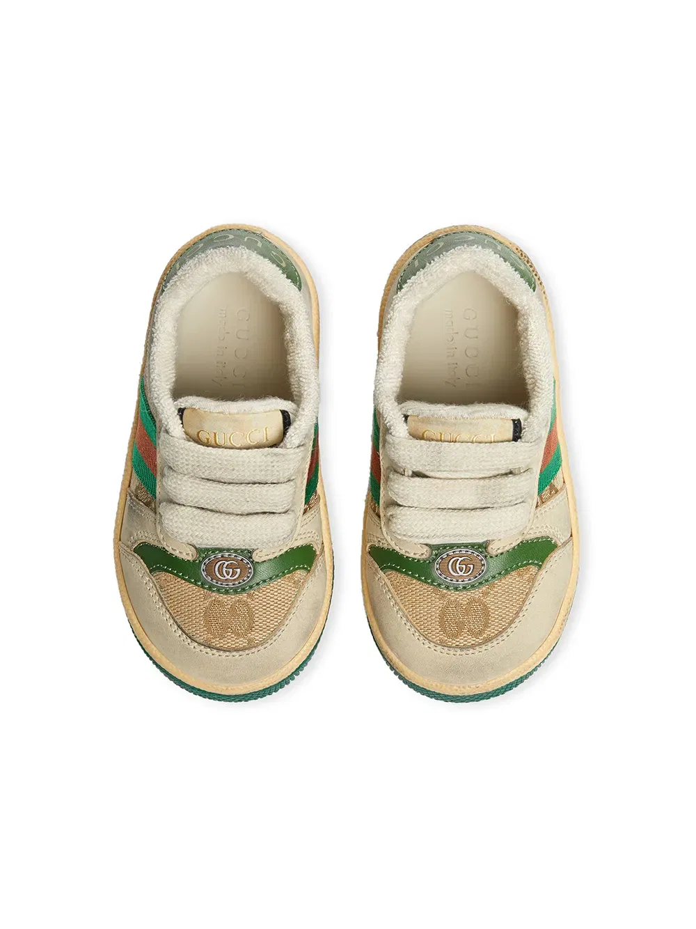 Низкие кроссовки Screener Gucci Kids, нейтральный — фото 3
