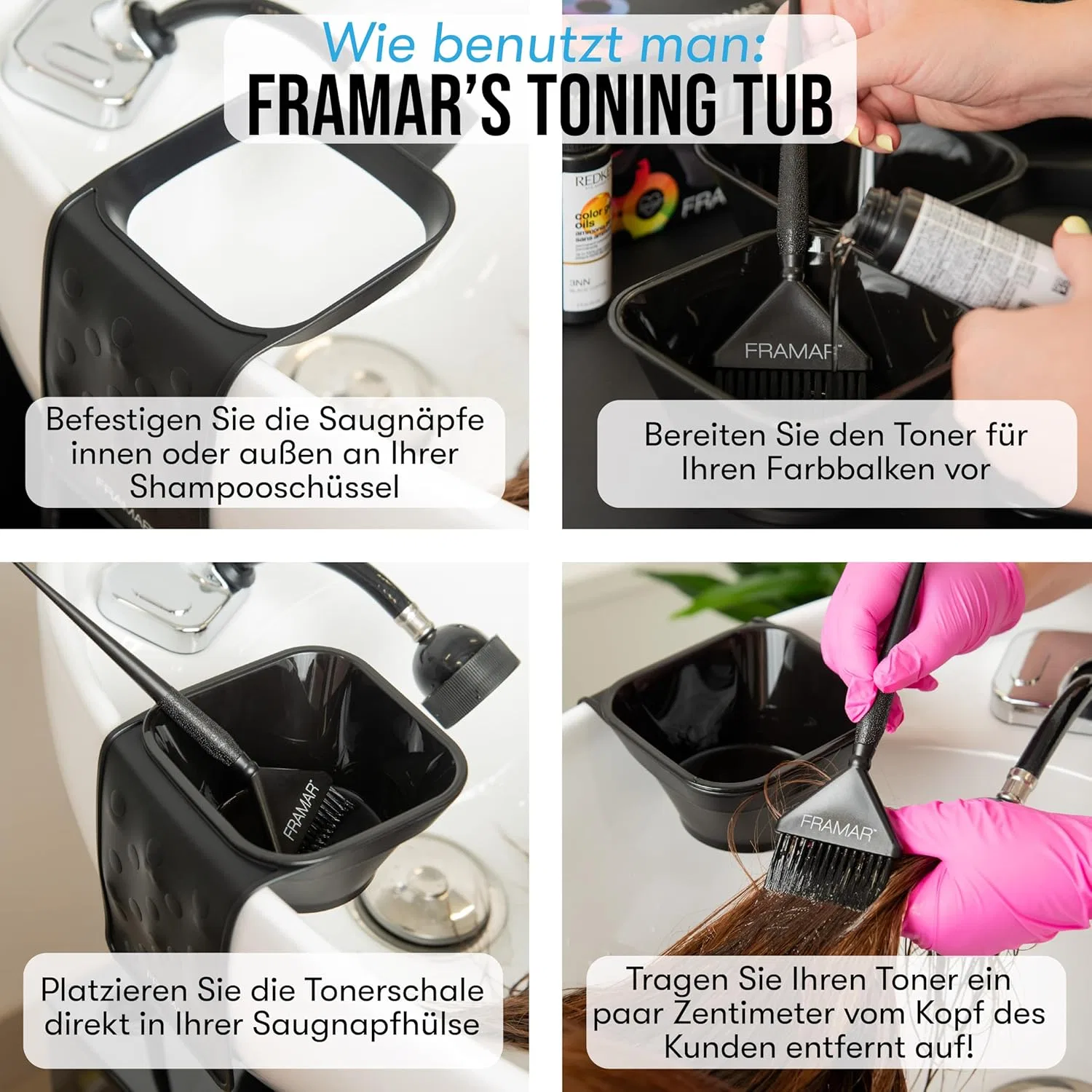 Миски для окрашивания волос FRAMAR Toning Tub, 2 шт. Framar — фото 3