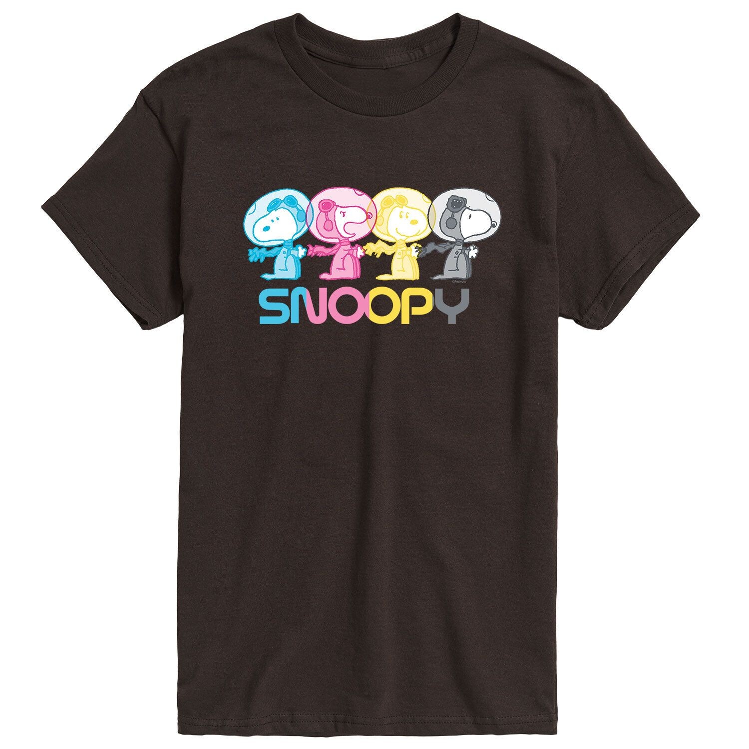 

Мужская футболка арахиса Snoopy Astronaut Licensed Character