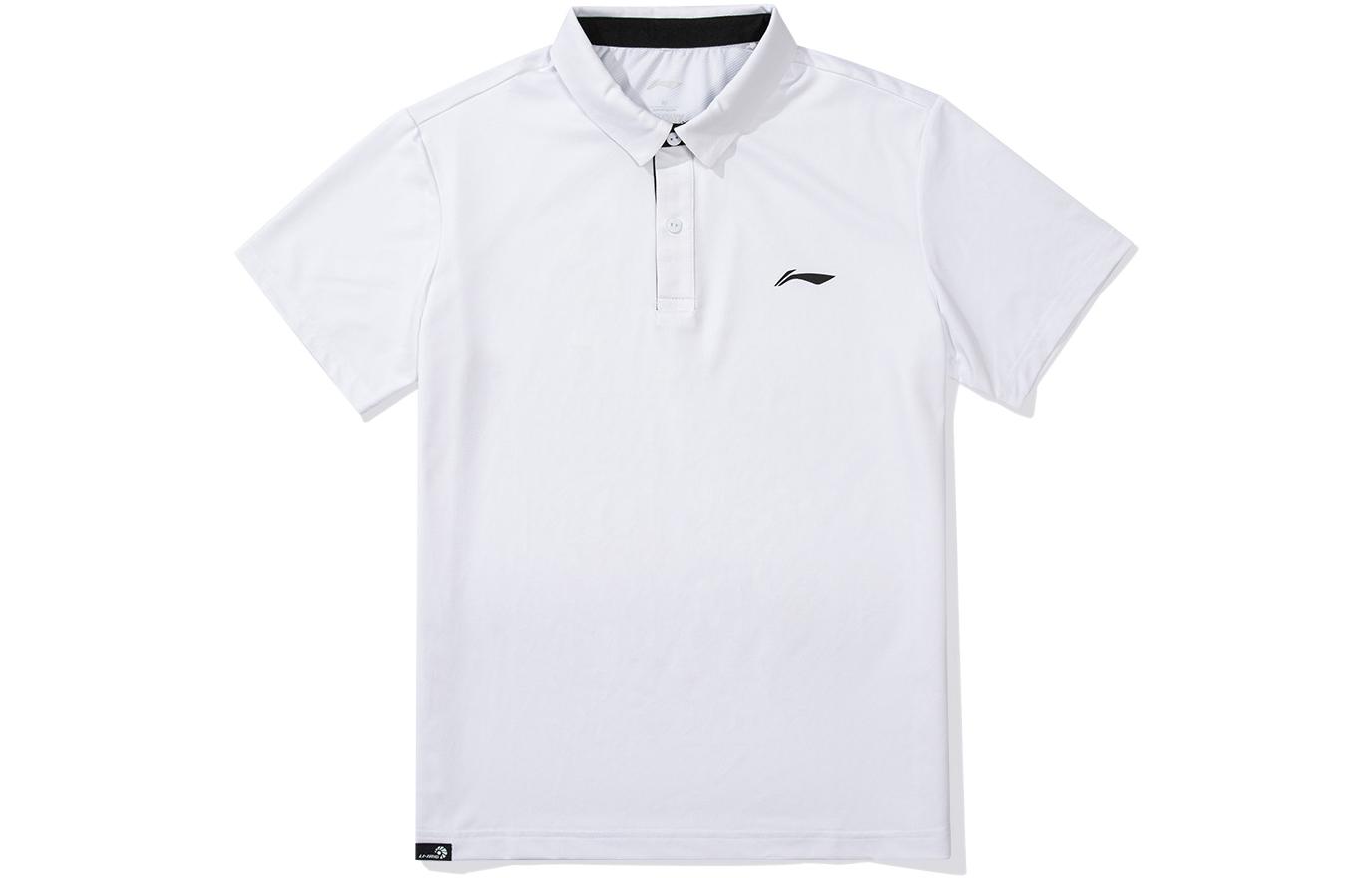 

LINING Белая поло для мужчин