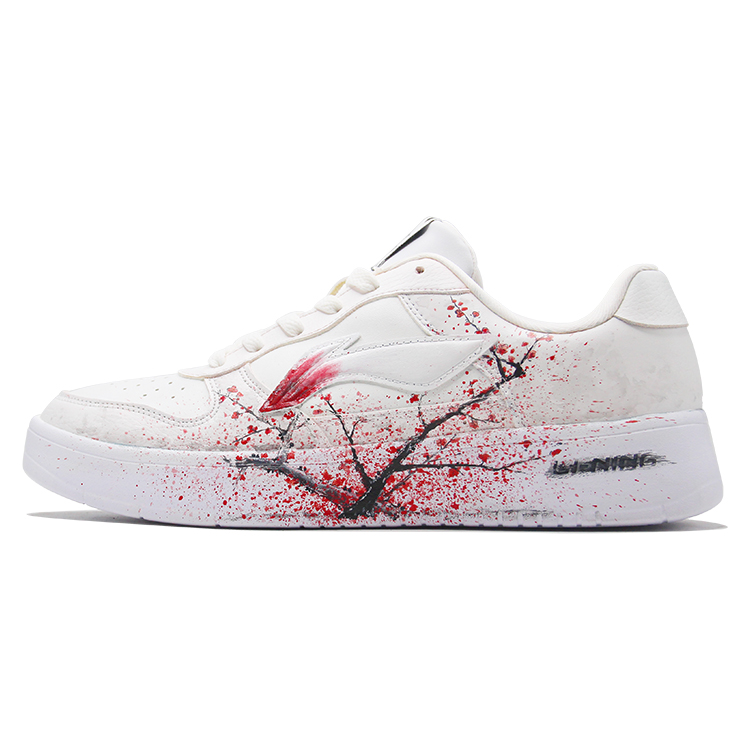 

LINING Скейтерские кроссовки мужские low top, устойчивые к истиранию, повышающие рост, нескользящие, серо-белые