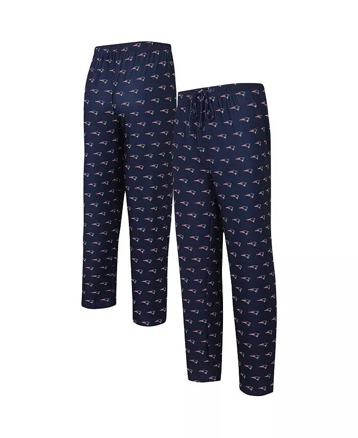 

Мужские темно-синие трикотажные брюки New England Patriots Gauge Allover Print Concepts Sport