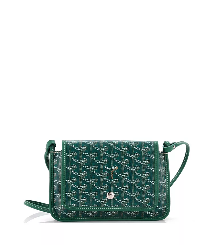 

Клатч-кошелек Plumet из лакированного полотна Pre-Owned Goyard, зеленый
