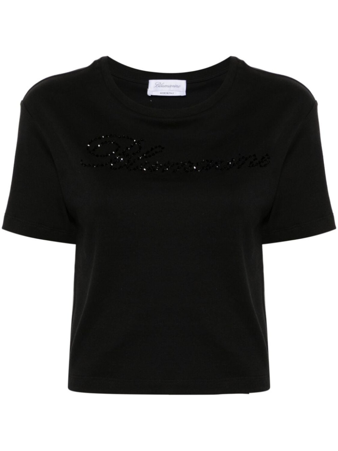 

Blumarine футболка со стразами, черный