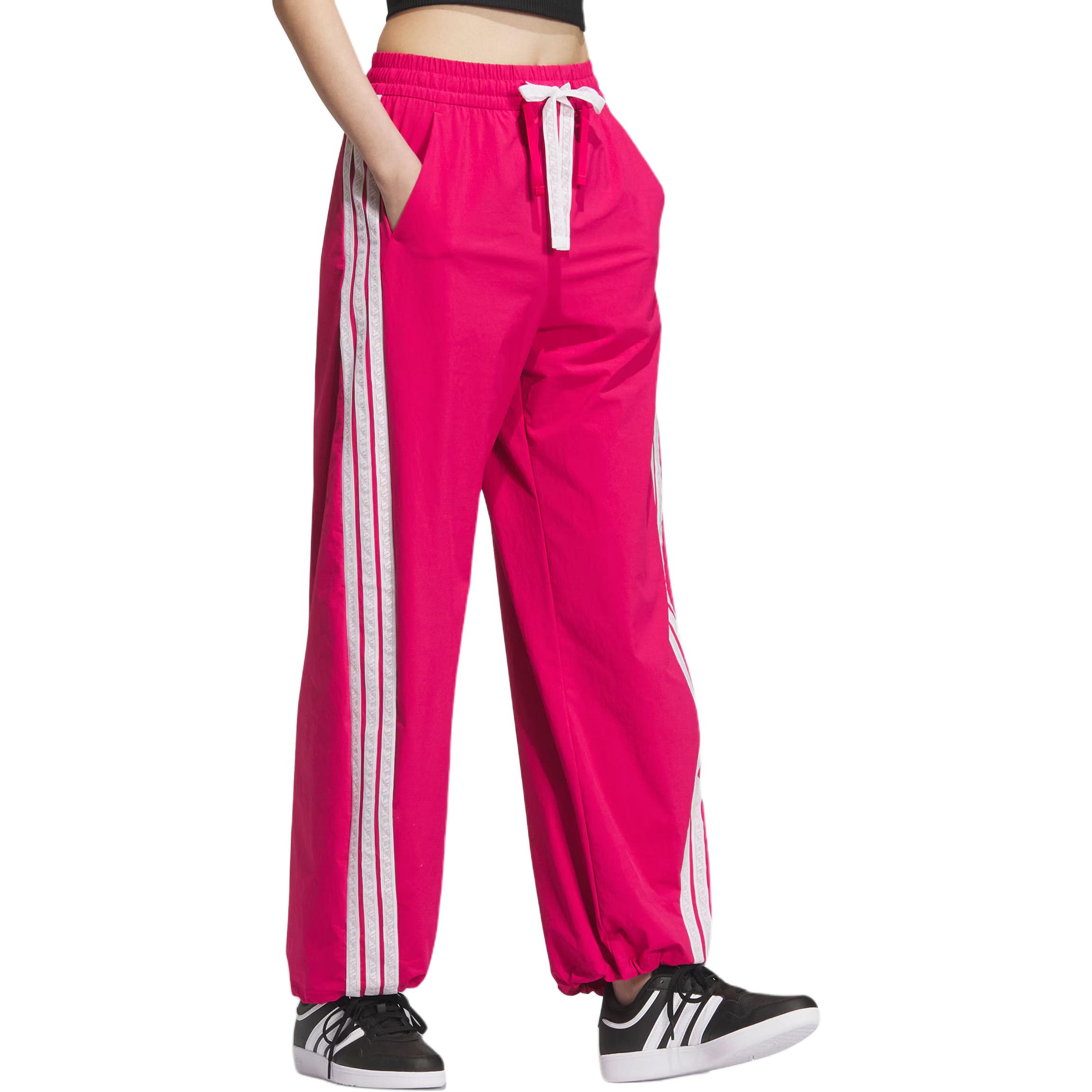 Повседневные брюки Story Woven Banana Pant Adidas, розовый/белый — фото 4
