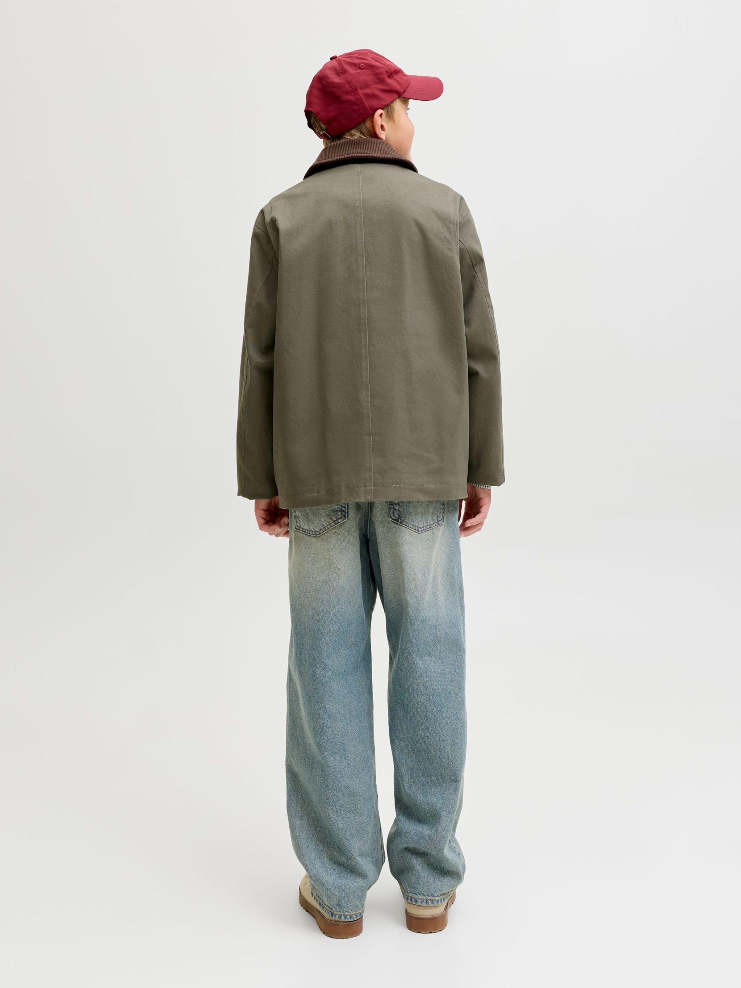 Jack & Jones Junior Куртка для межсезонья в цвете Olive — фото 3