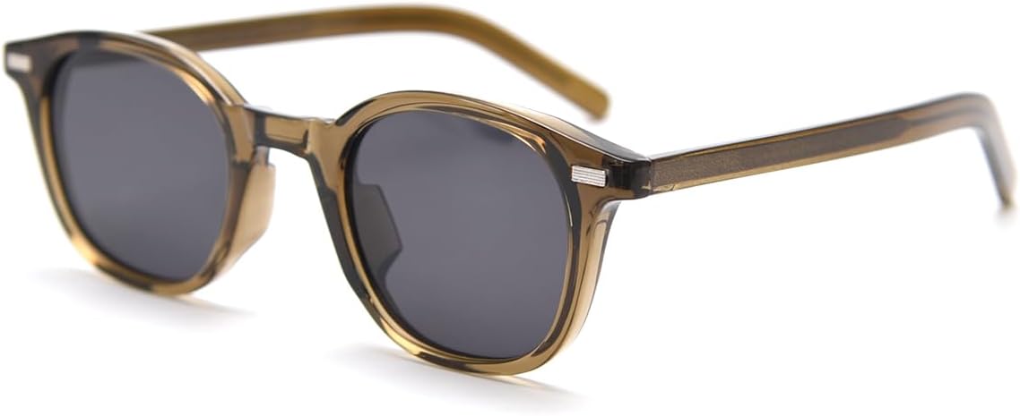 

Ретро-солнцезащитные поляризованные очки для мужчин, оправа TR90, ацетатные дужки, квадратные солнцезащитные очки для женщин, модные очки унисекс weiyuchen, Green With Gray