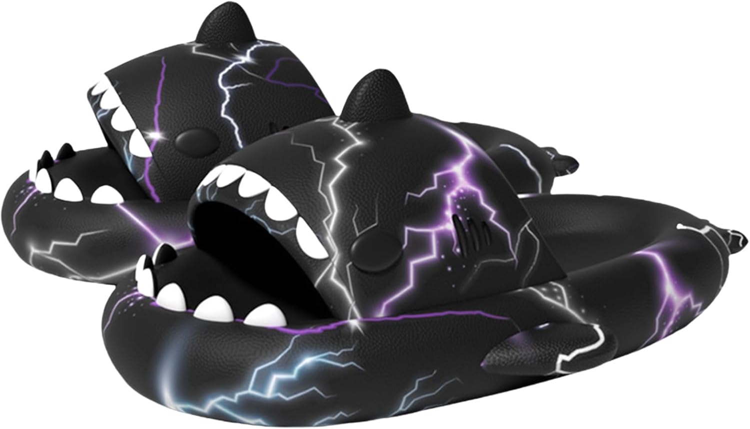 

Тапочки YTHSPNZE в виде акулы, оригинальные и интересные тапочки в виде облачной акулы, нескользящие быстросохнущие тапочки в виде акулы, тапочки из материала EVA в виде акулы «Звездный свет», черный