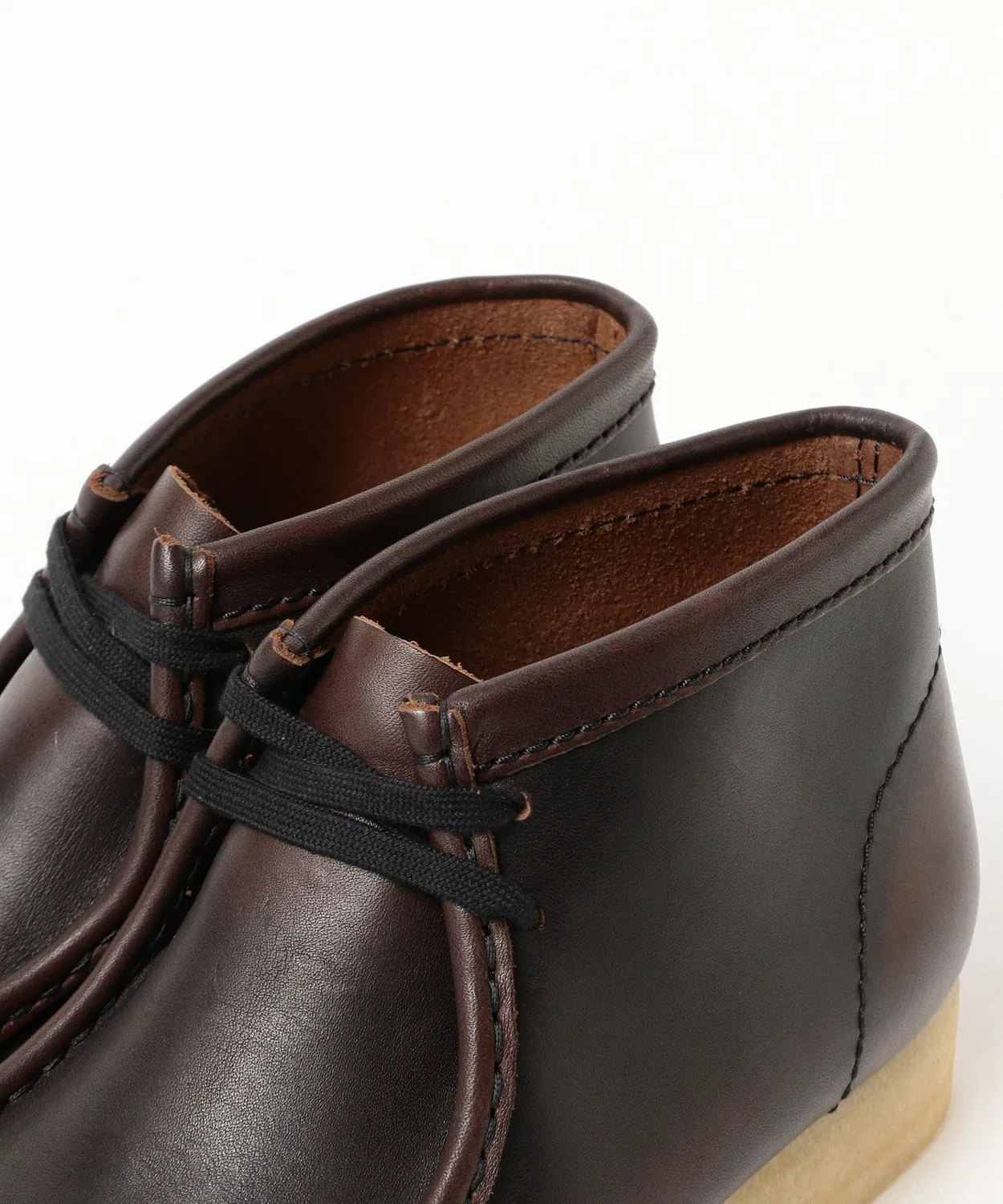 Ботинки Clarks Wallabee Boot темно-коричневые — фото 4