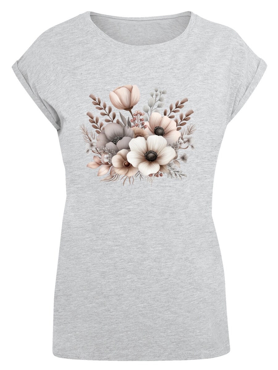 

Рубашка F4NT4STIC Blumenstrauß Boho, серый
