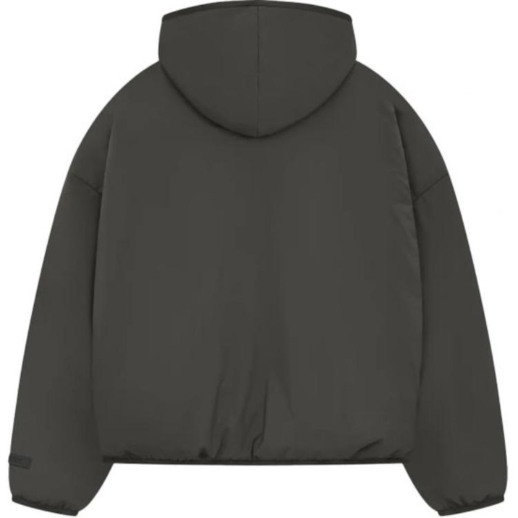 Футболка с молнией наполовину Fear Of God Essentials, чернильно-черный — фото 3