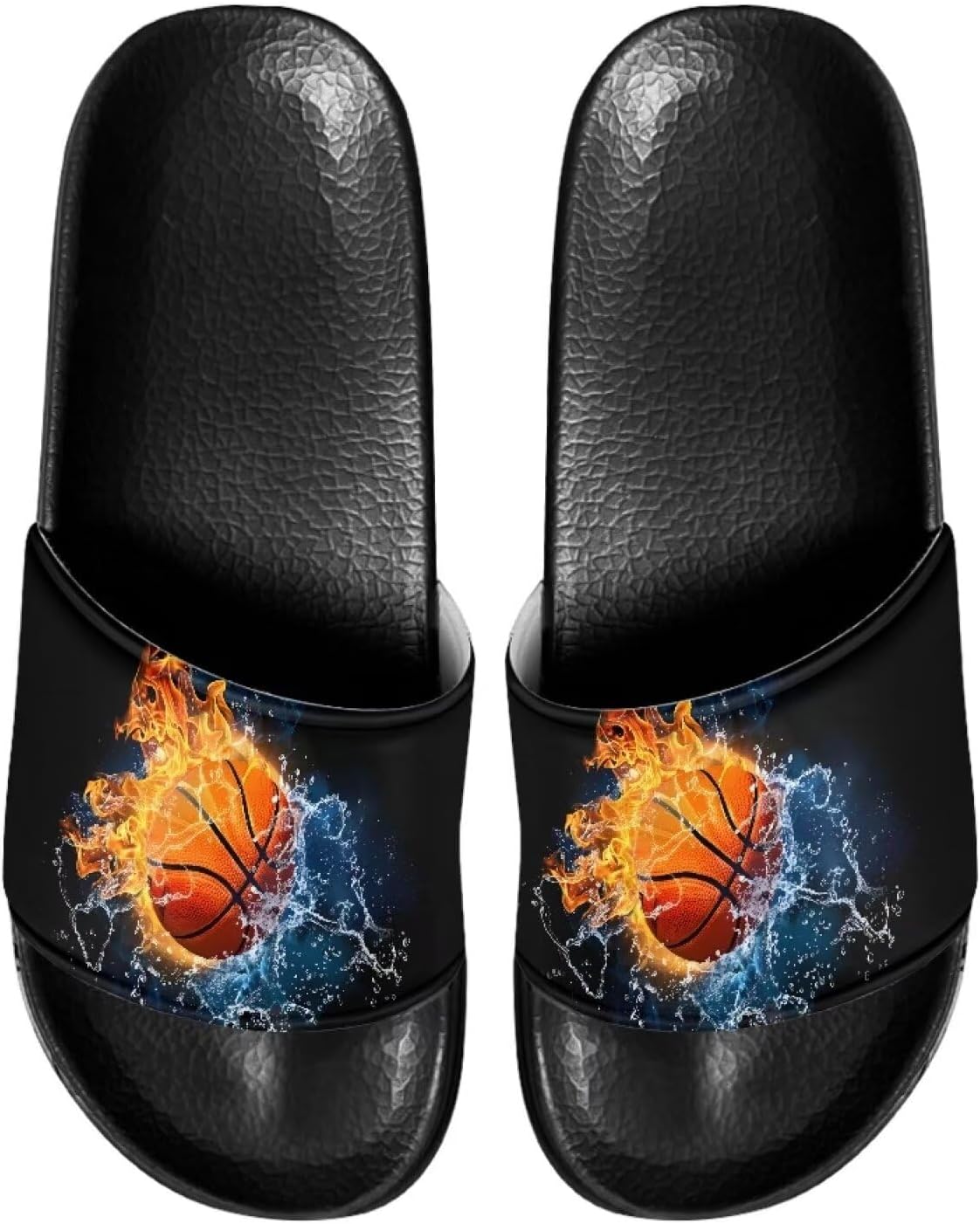 

Шлепанцы для дома и ванной, тапочки на плоской подошве, повседневная обувь для мужчин и женщин Judentidos, Fire Basketball