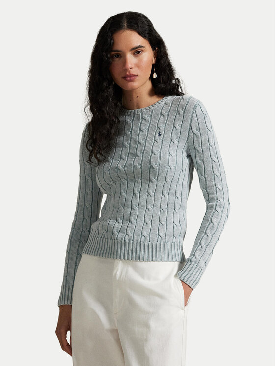 

Облегающий свитер 211935303009 Polo Ralph Lauren, голубой