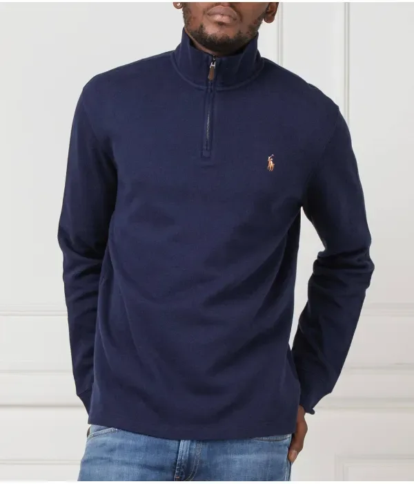 Свитер regular fit Polo Ralph Lauren, темно-синий — фото 3