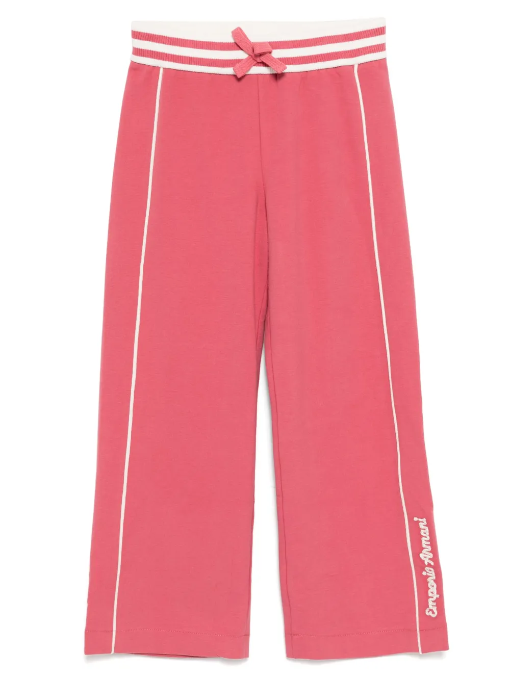 

Спортивные брюки с вышитым логотипом Emporio Armani Kids, розовый