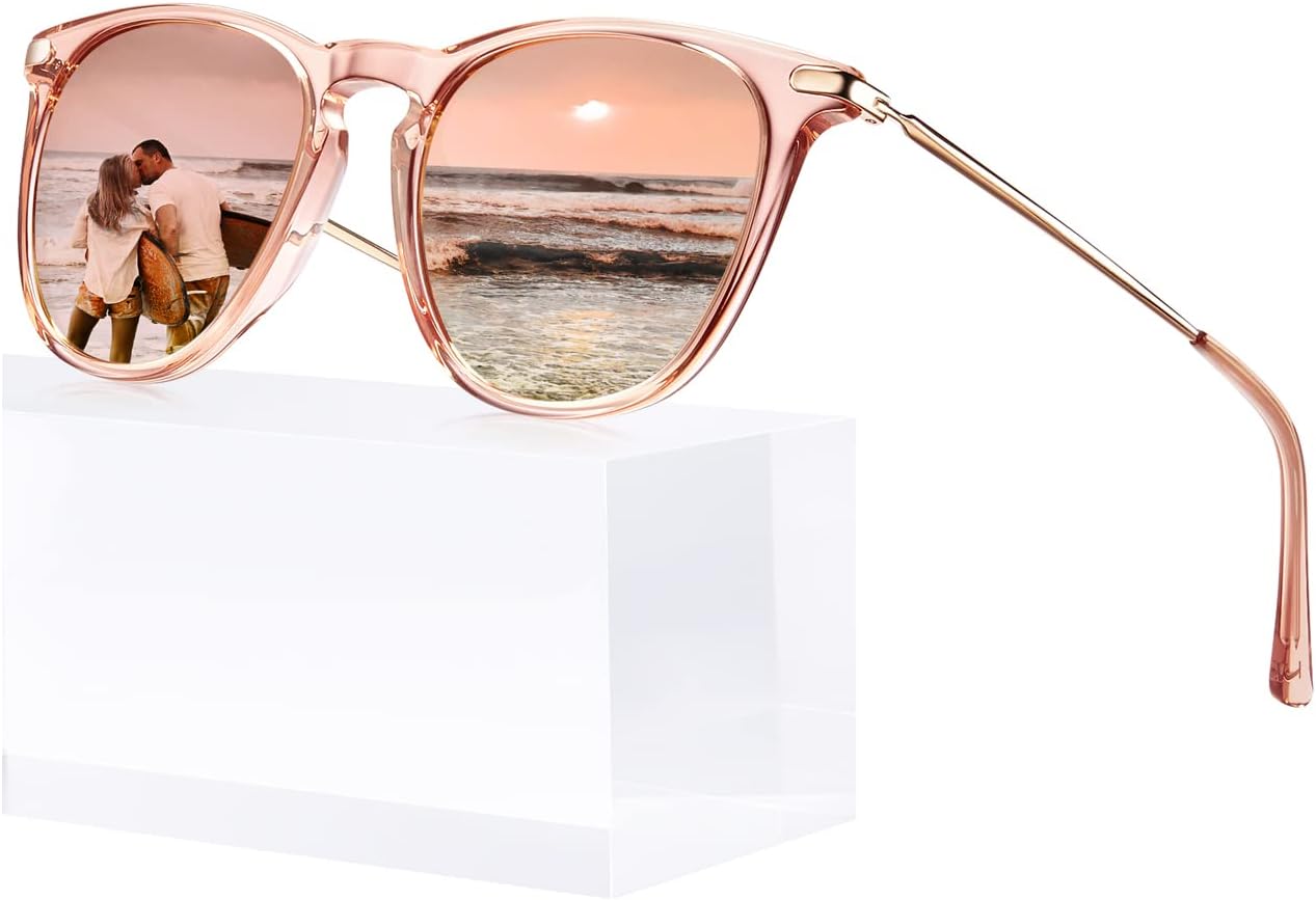 

Солнцезащитные очки CARFIA Retro, легкие, поляризованные, для женщин, с защитой от УФ-излучения, квадратной формы, для активного отдыха и вождения, модель CA32R, 3. Pink Frame Pink Mirror