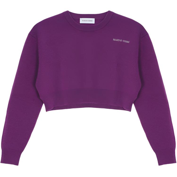 

Свитер AW25 для женщин Marine Serre, фиолетовый