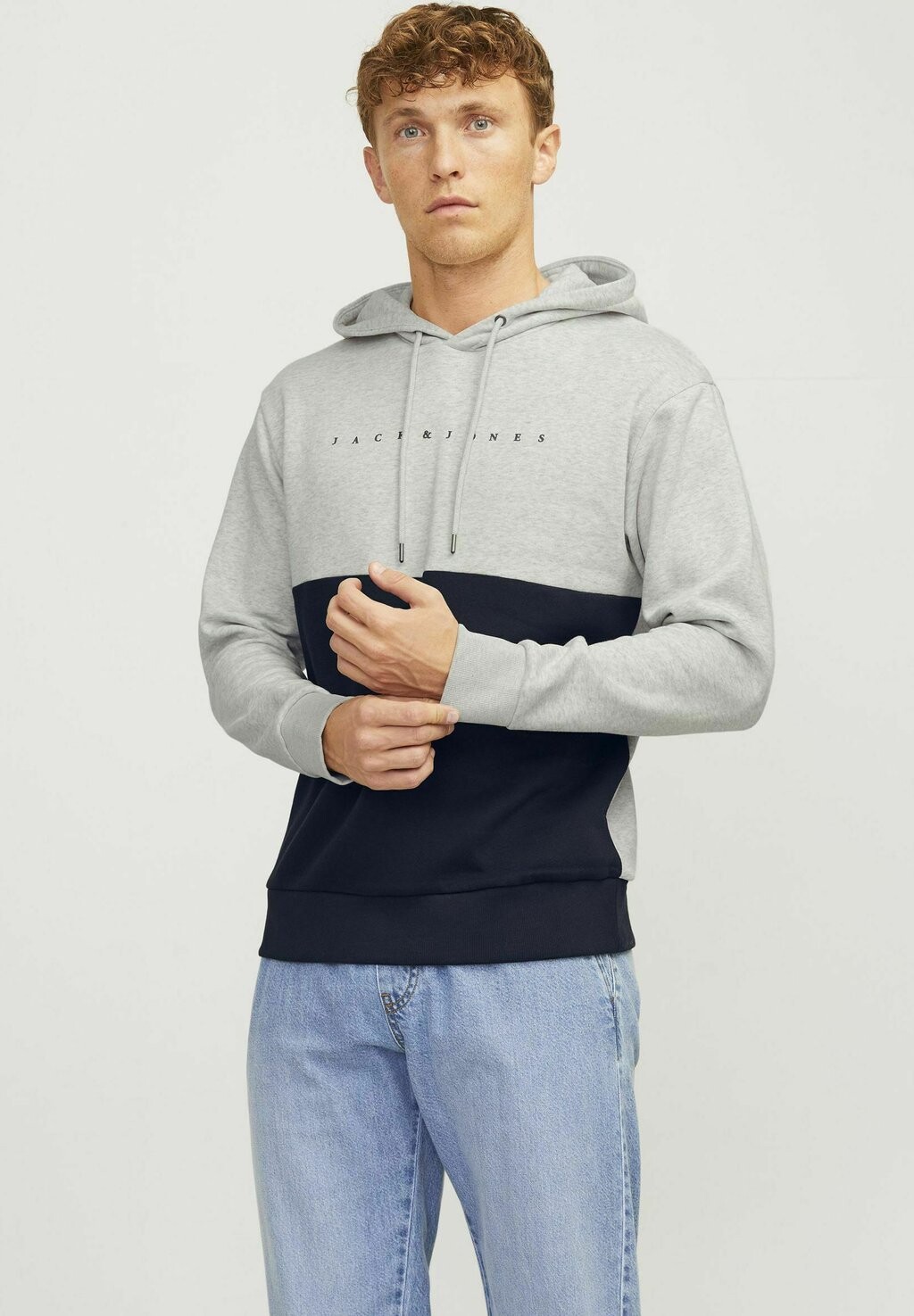 

Толстовка с капюшоном LOGO Jack & Jones, серый