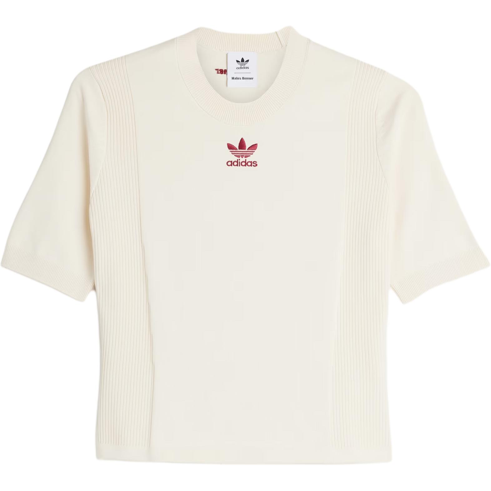 Футболка Adidas X Wales Bonner Knitted Adidas Originals, magic белый — фото 2