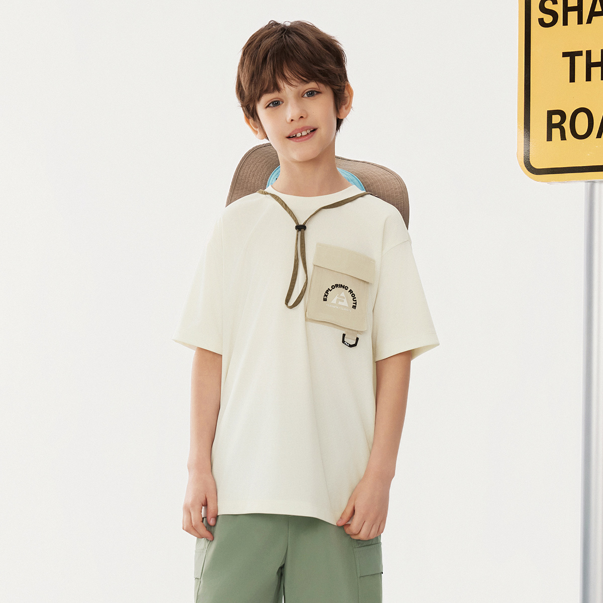 FILA KIDS Футболка milk foam white для подростков — фото 4