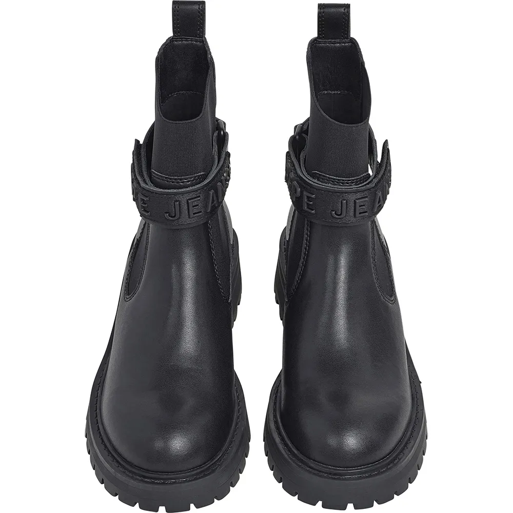 Ботинки Pepe Jeans Stacy Glow heel, черный — фото 4