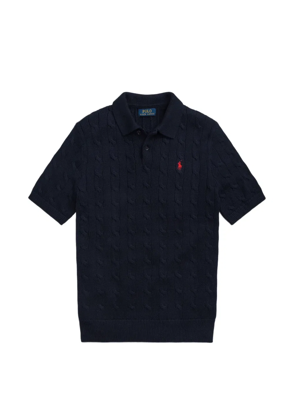 Поло с косами Polo Ralph Lauren, синий