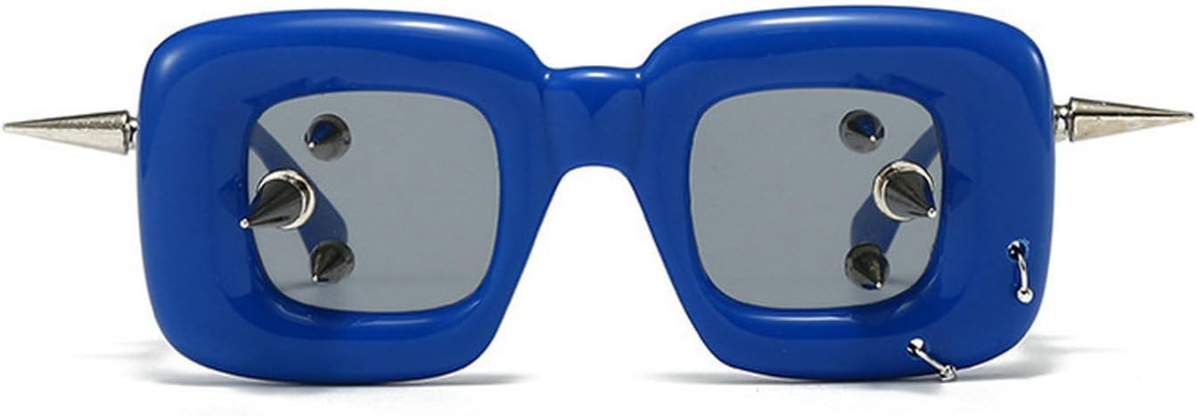 

Мужские солнцезащитные очки Laureles с металлическими заклепками в стиле панк, квадратные очки, стильные рокерские очки «кошачий глаз» в стиле Y2K, женские солнцезащитные очки, C2