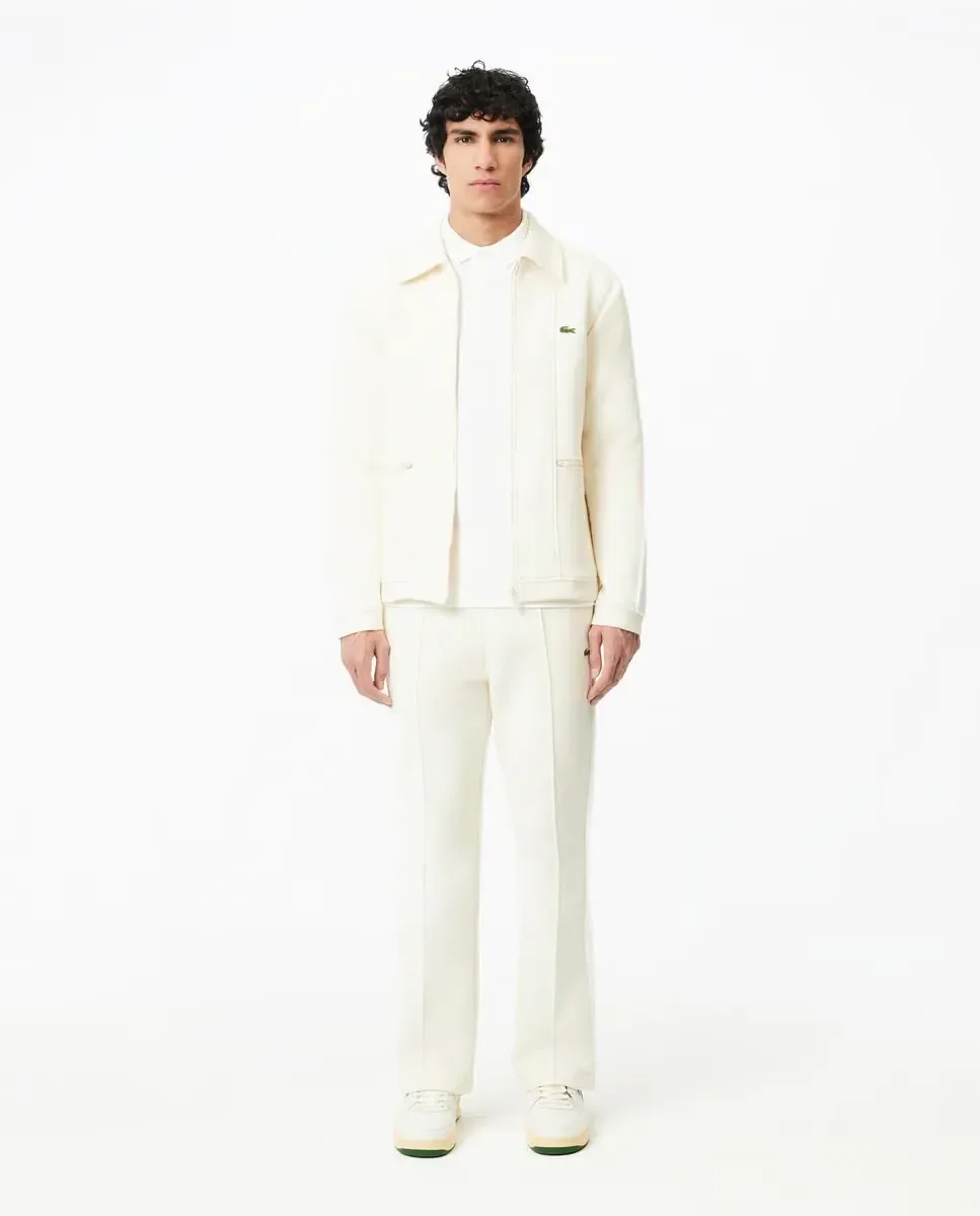 Мужская рубашка-поло Smart Paris из пике с длинными рукавами Lacoste, белый — фото 4