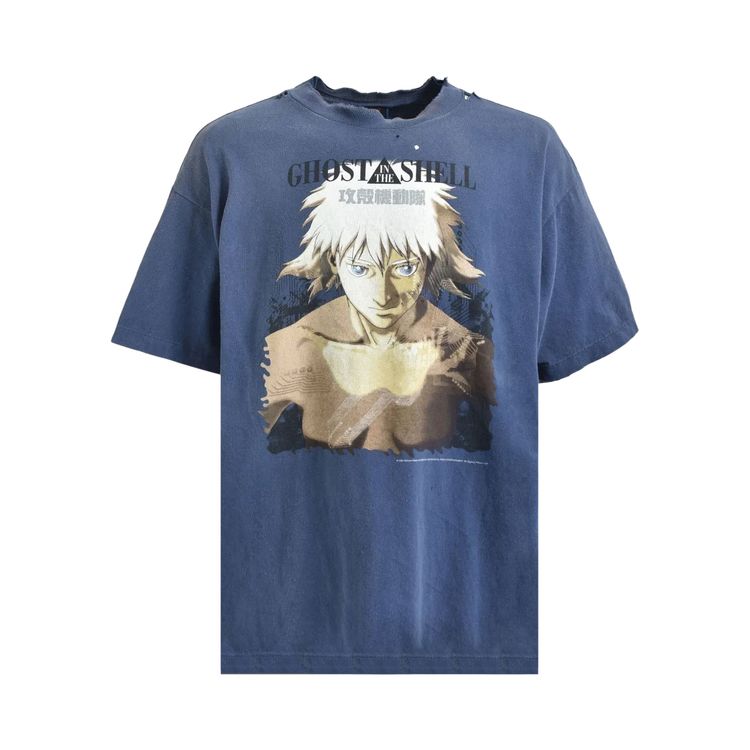 

Футболка SAINT Mxxxxxx x Ghost in the Shell Tee 'Navy', синий