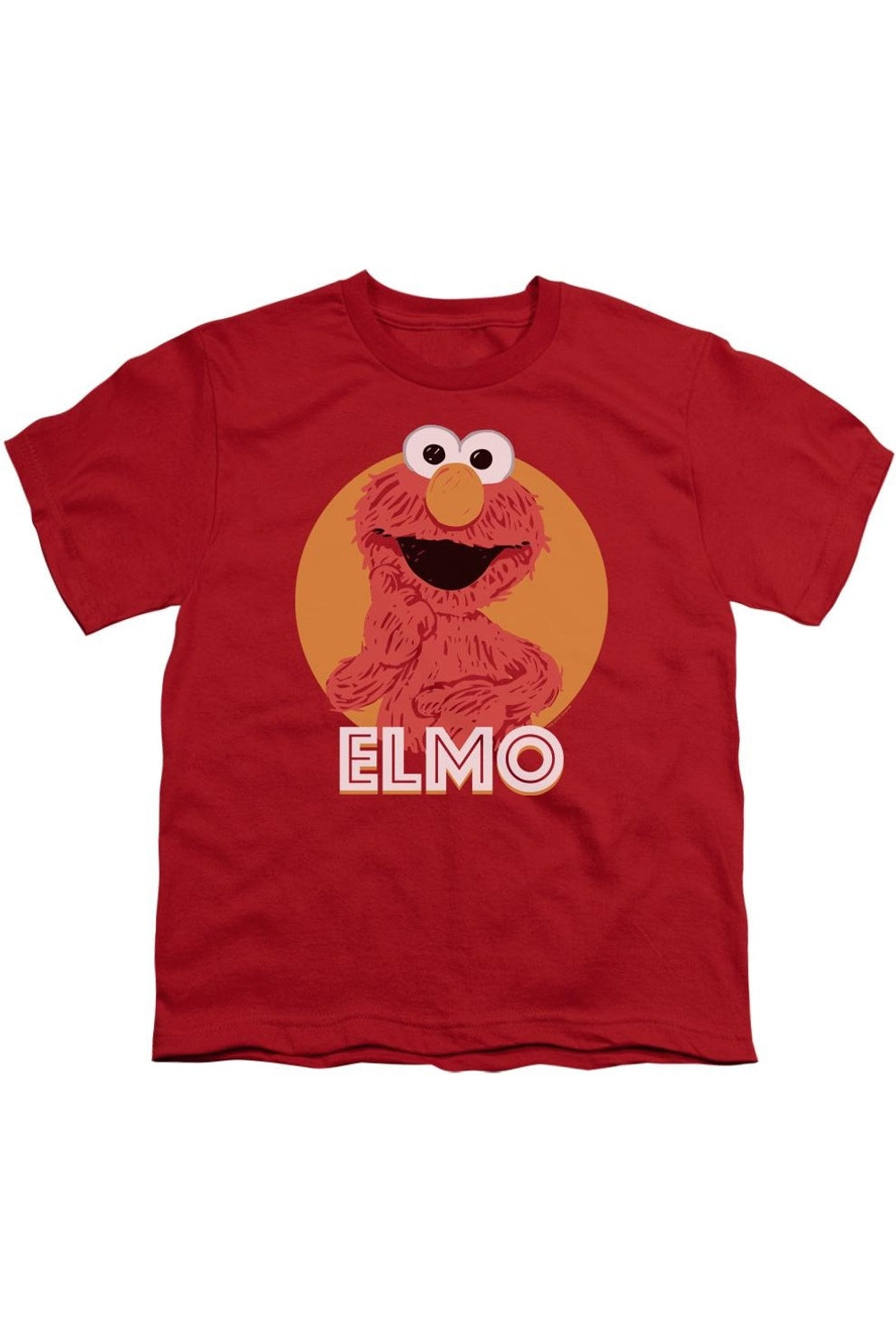

Футболка с коротким рукавом Sesame Street Elmo Scribble для детей Gildan, красный