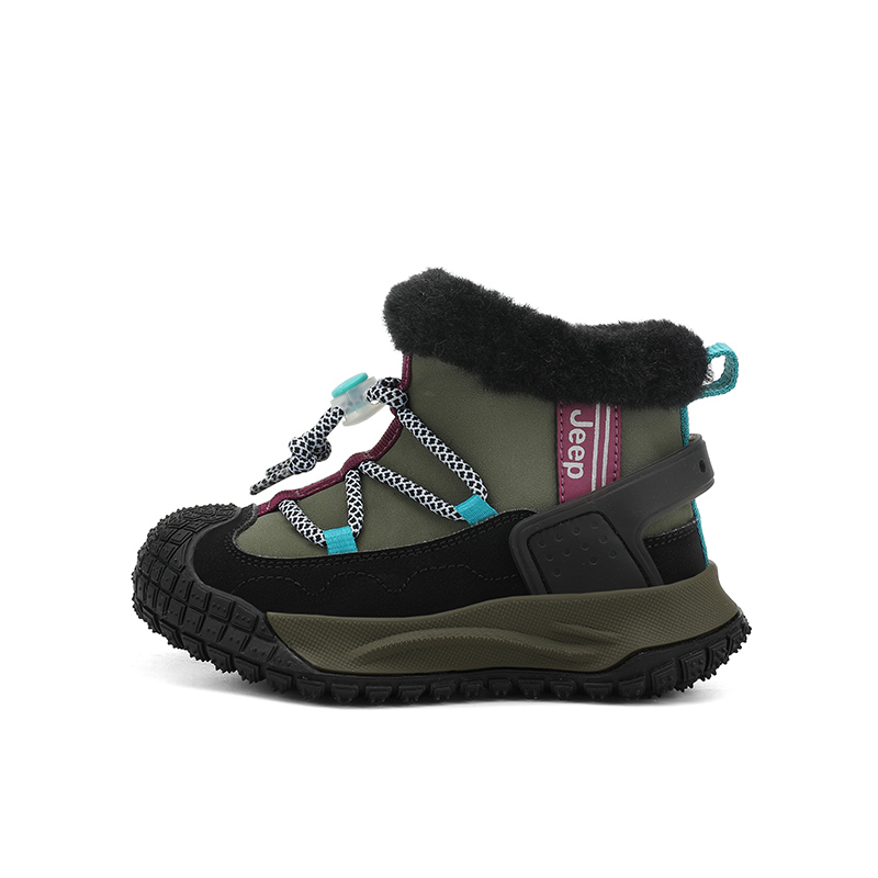Высокие ботинки Kids' Boots Kids' Jeep, milk tea коричневый/айвори белый — фото 2