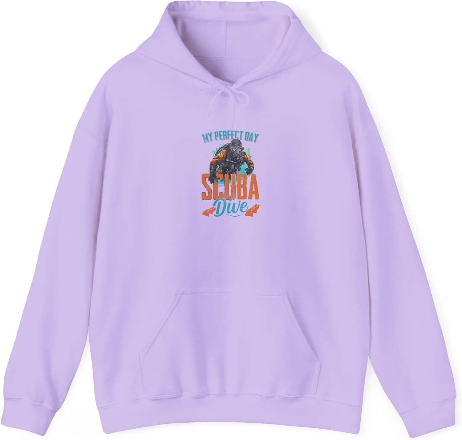 Свитшот с капюшоном Scuba Dive Graphic, подарок для дайвера, унисекс, одежда для водных видов спорта, теплая и уютная толстовка, для улицы GENERIC, Orchid