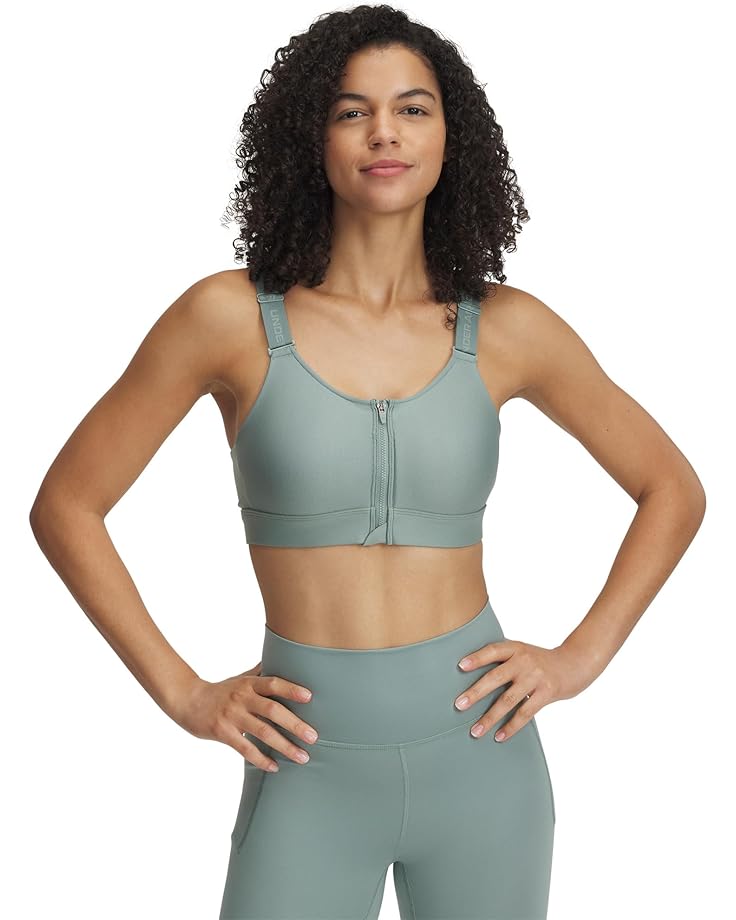 

Бюстгальтер Under Armour Infinity High Impact Zip Sports Bra, цвет Silica Green