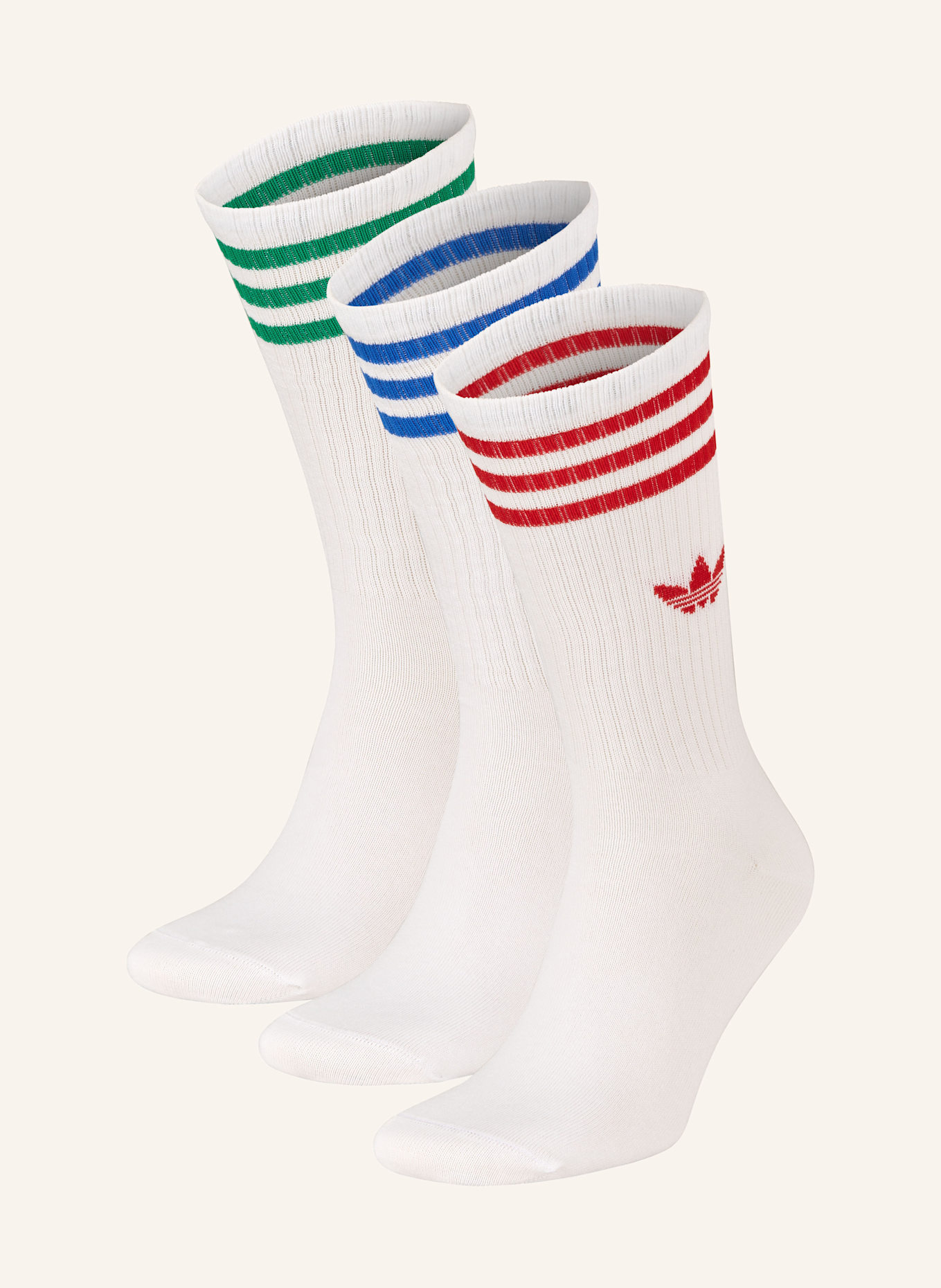 

3 пары высоких носков Adidas Originals, мультиколор