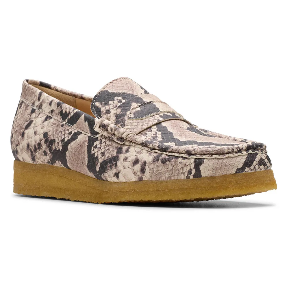Лоферы Clarks Shoes Wallabee, серый