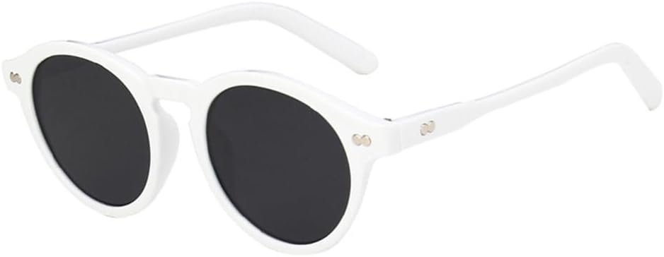 

Круглые солнцезащитные очки для женщин с заклепками, конфетного цвета, мужские с защитой от УФ-излучения UV400, для занятий спортом на открытом воздухе, бега и езды generic, White Gray