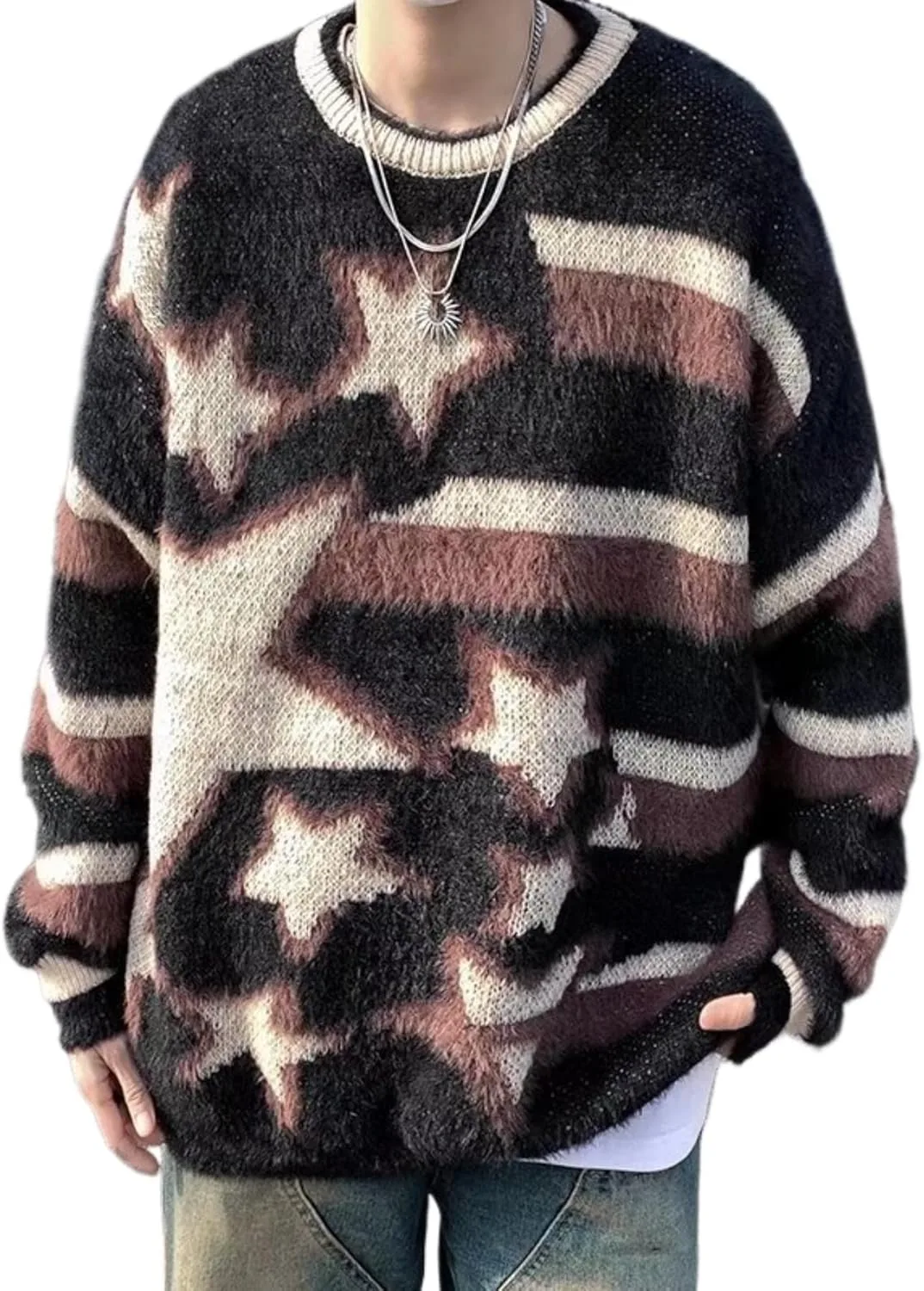 

LRF Oversized свитер с узором звезд