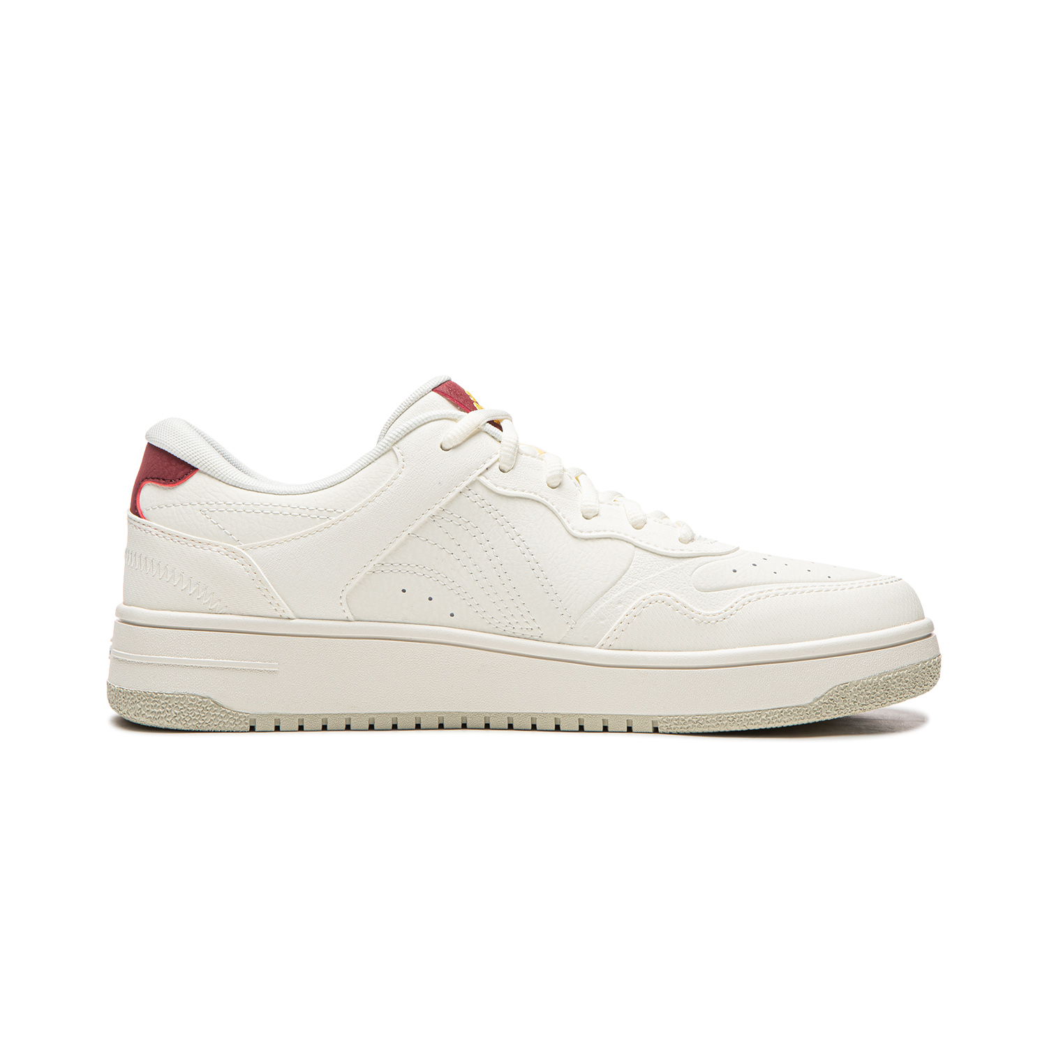 Кроссовки Li-Ning Tianji Slip Resistant, Abrasion Resistant, Height Increasing Low top мужские белые красные — фото 3