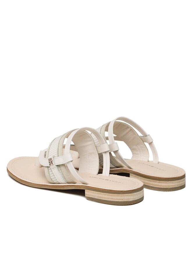 Шлепанцы Tommy Hilfiger Th Webbing Mule Sandal FW0FW07275, белый — фото 3