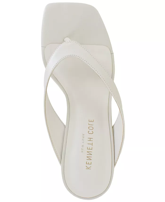 Женские босоножки-стринги Susannah Dress Wedge Kenneth Cole New York, загар/бежевый — фото 4