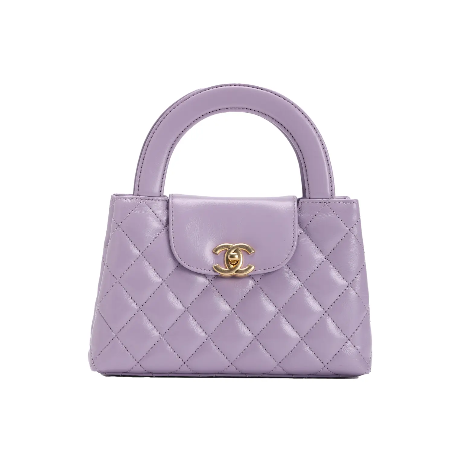 

Chanel Блестящая телячья кожа, сумка через плечо, мини-сумочка, женская, светло-фиолетовая