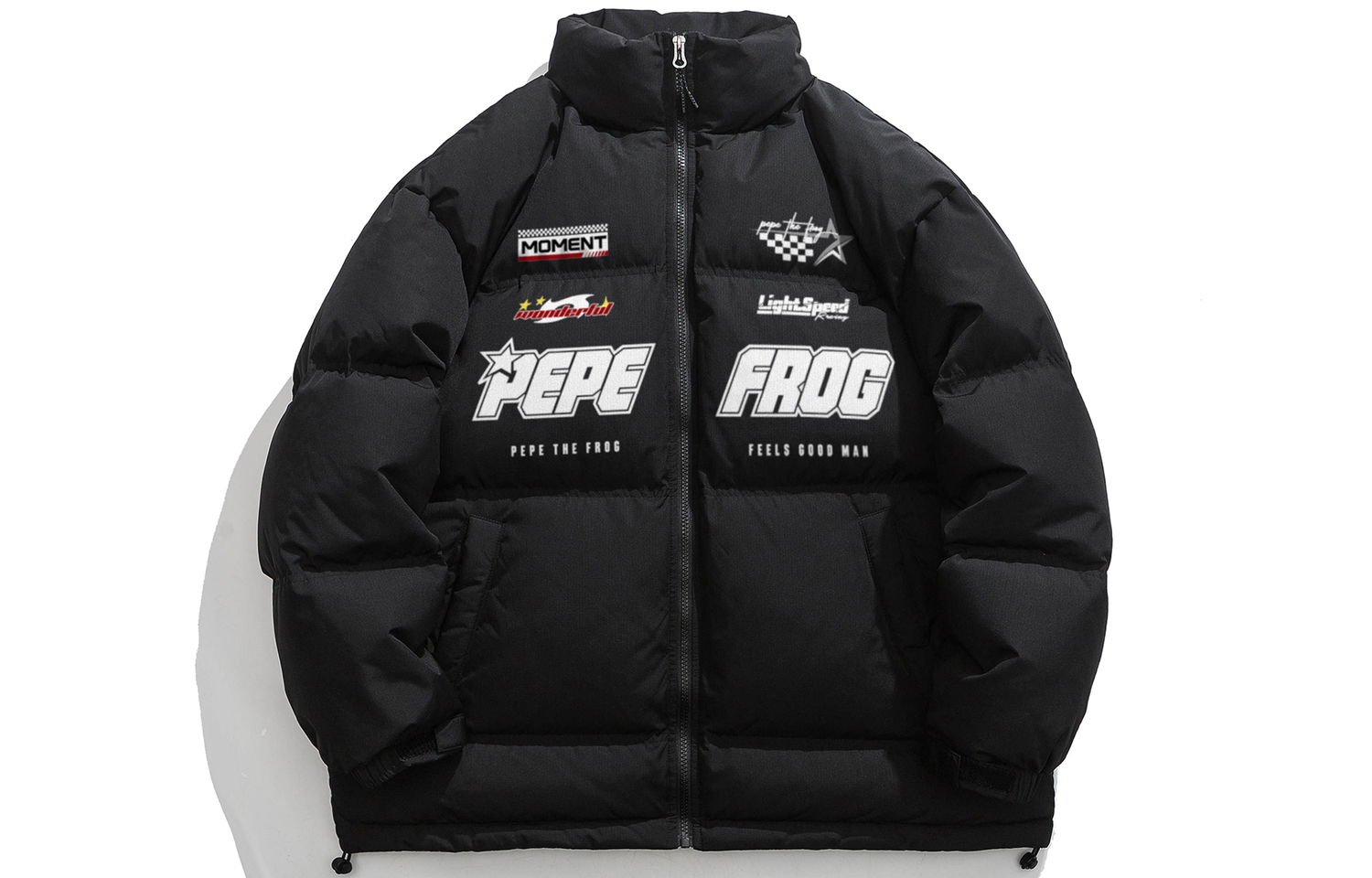 

Пуховик Unisex Pepe The Frog, Лунный Синий