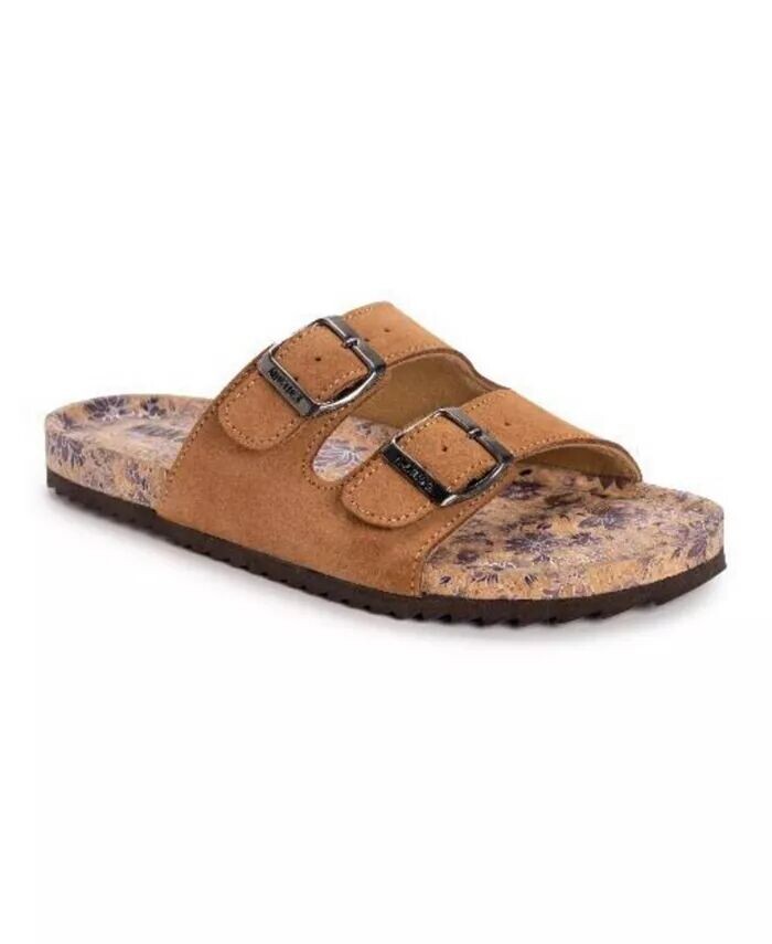 

Женские шлепанцы Tessa Tera Turf с 2 ремешками MUK LUKS, коричневый