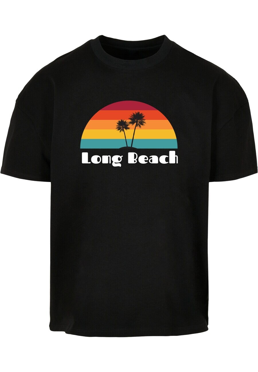 

Футболка Merchcode LONG BEACH X, черный