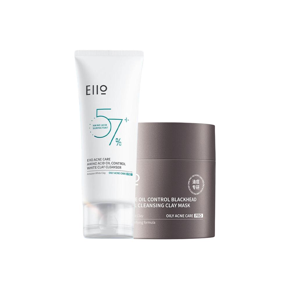 

Набор для ухода за кожей с глубоким очищением и успокаивающим эффектом 100г+100г EIIO