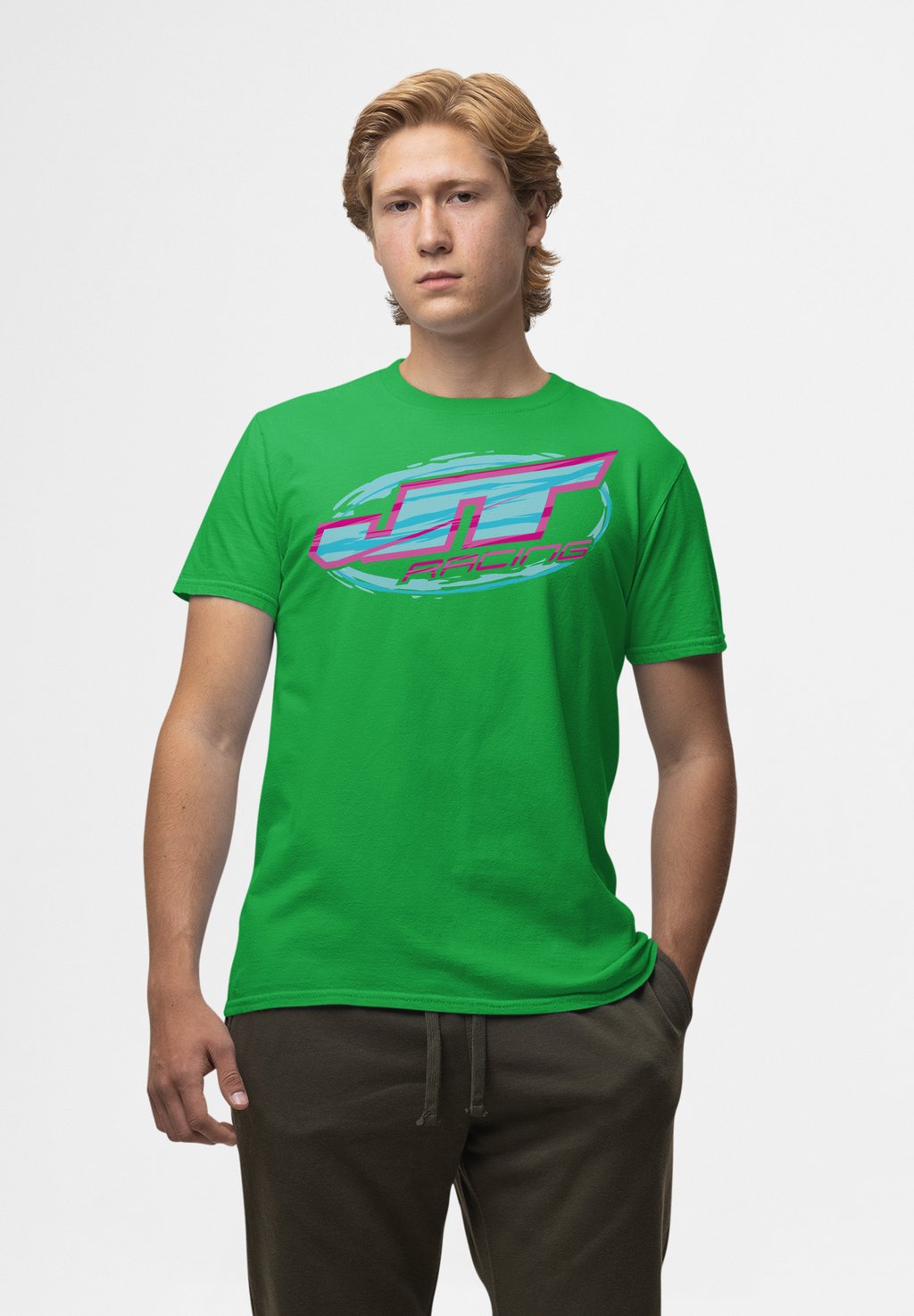

Футболка с принтом RACING AND LOGO Henry Tiger, зеленый