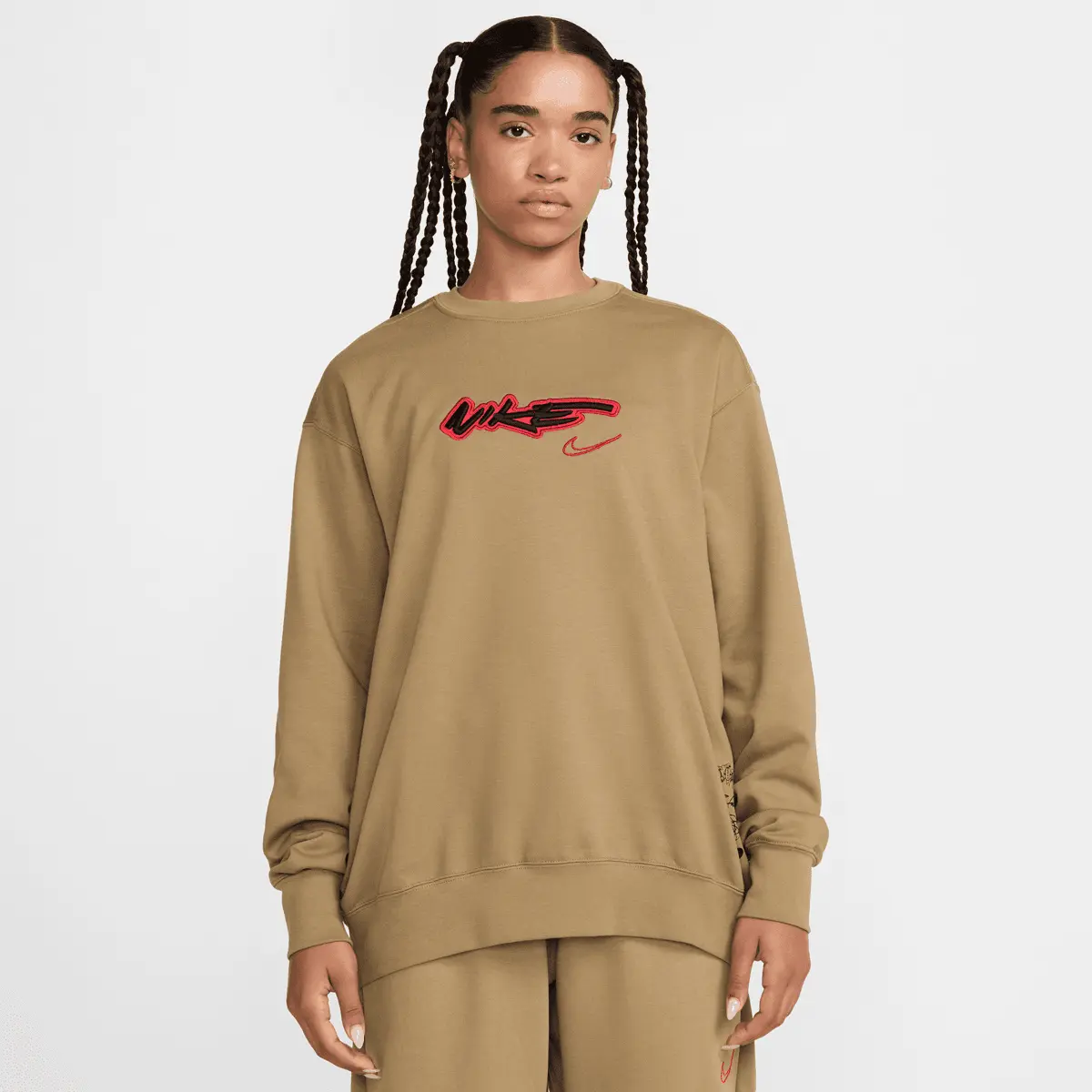 

Толстовка Nike Sportswear Breaking Loose French Terry Top, бежевый