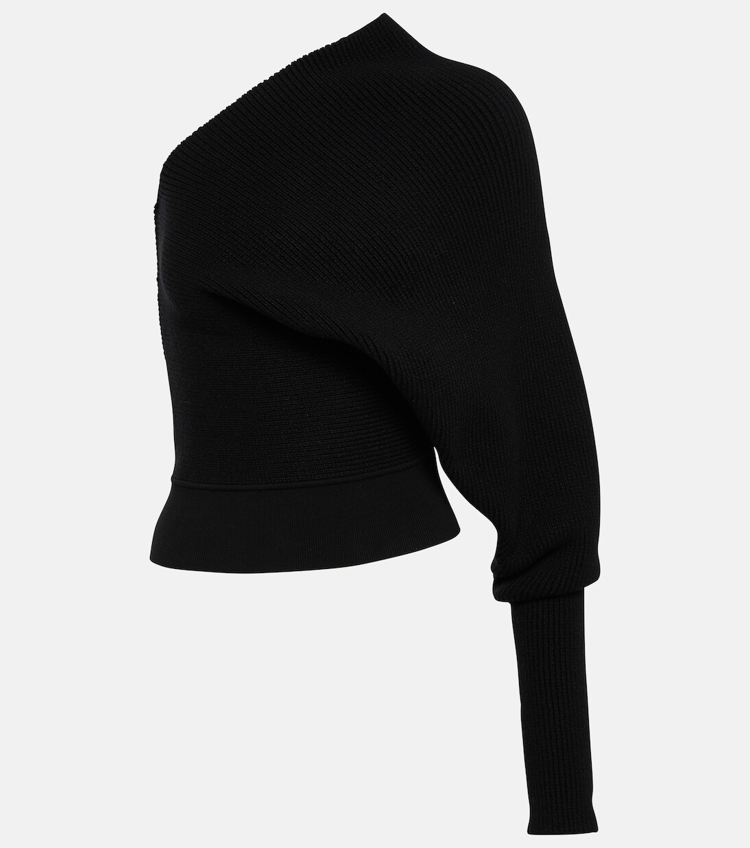 

Удлиненный топ из кашемира и смесовой шерсти Rick Owens, черный
