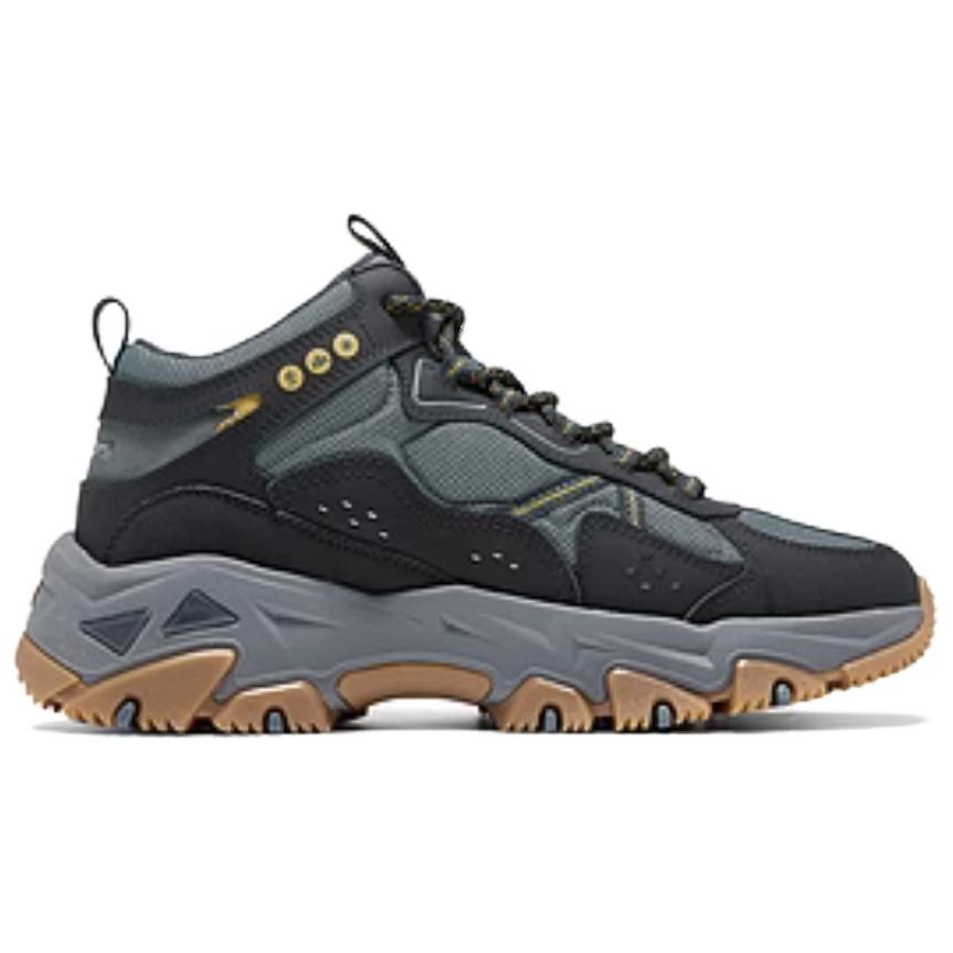 Skechers Мужские полувысокие повседневные ботинки Outdoor черный серый желтый уголь/желтый, цвет Charcoal/Yellow — фото 2
